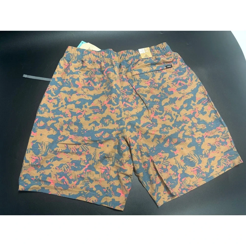 prAna Metric E-Waist Shorts‎ Water Friendly Stretch Camo Print XL MSRP $69